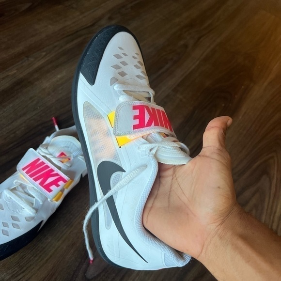 Nike Zoom Rival SD 2 “White Hyper Pink Orange” Men’s Size 12 Throwing Shoes - Picture 4 of 13